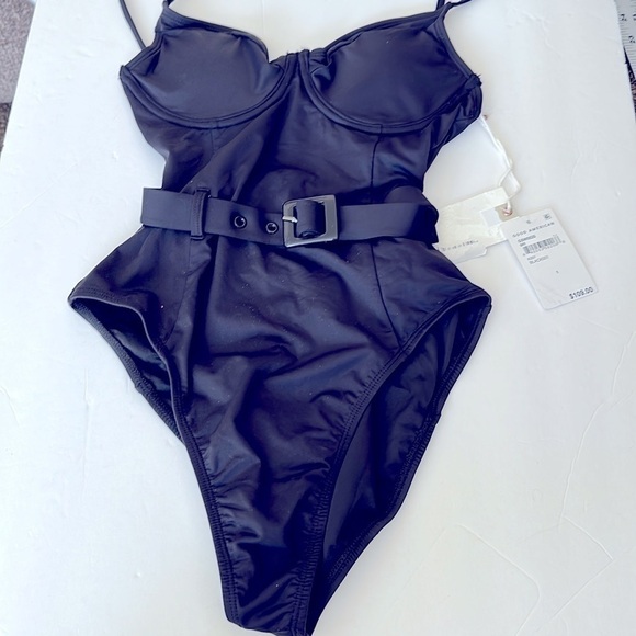 GOOD American Showoff One Piece Black Swimsuit Size (1) Small - Picture 5 of 11